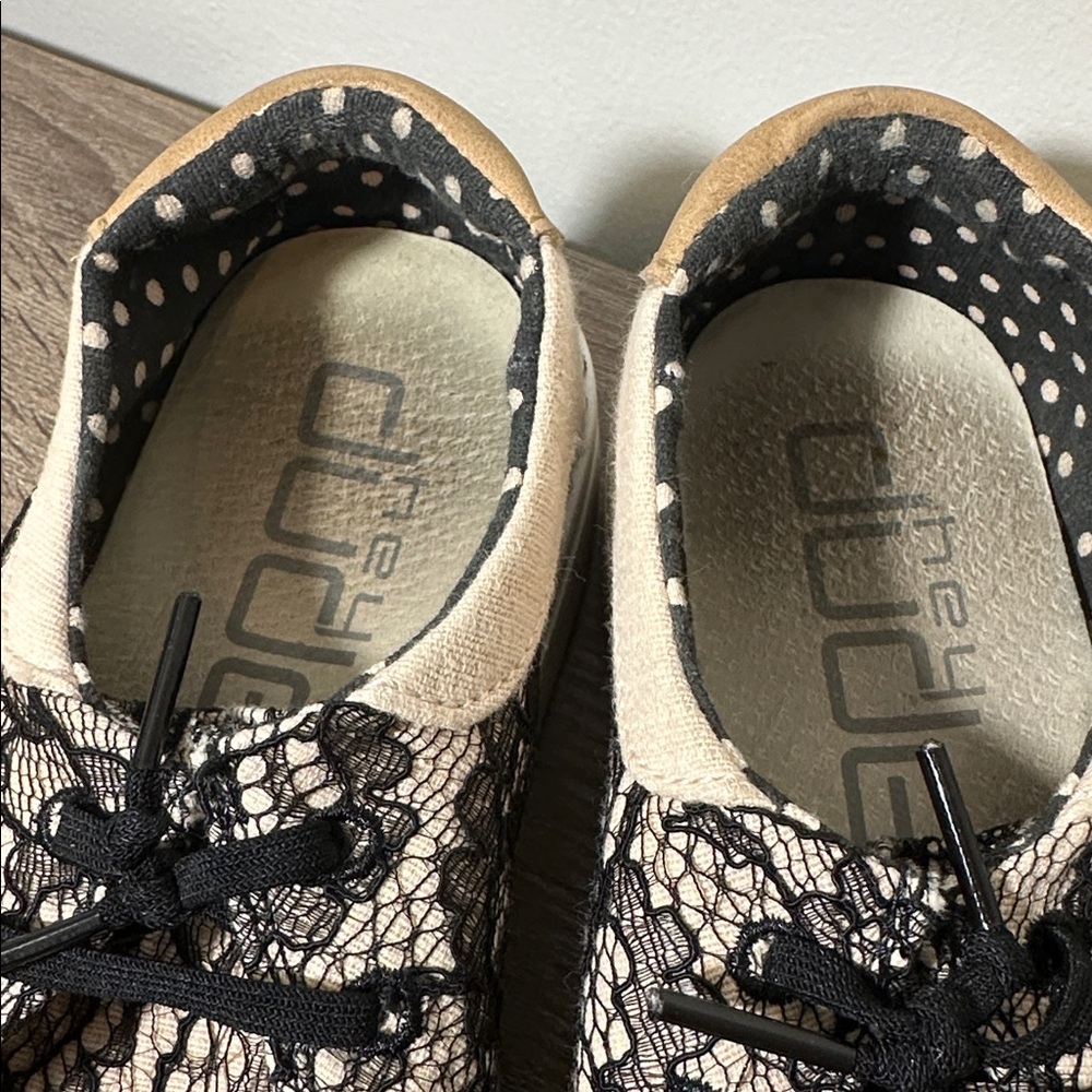 Hey Dude Women’s Wendy Slip On sneaker black lace - Picture 3 of 7
